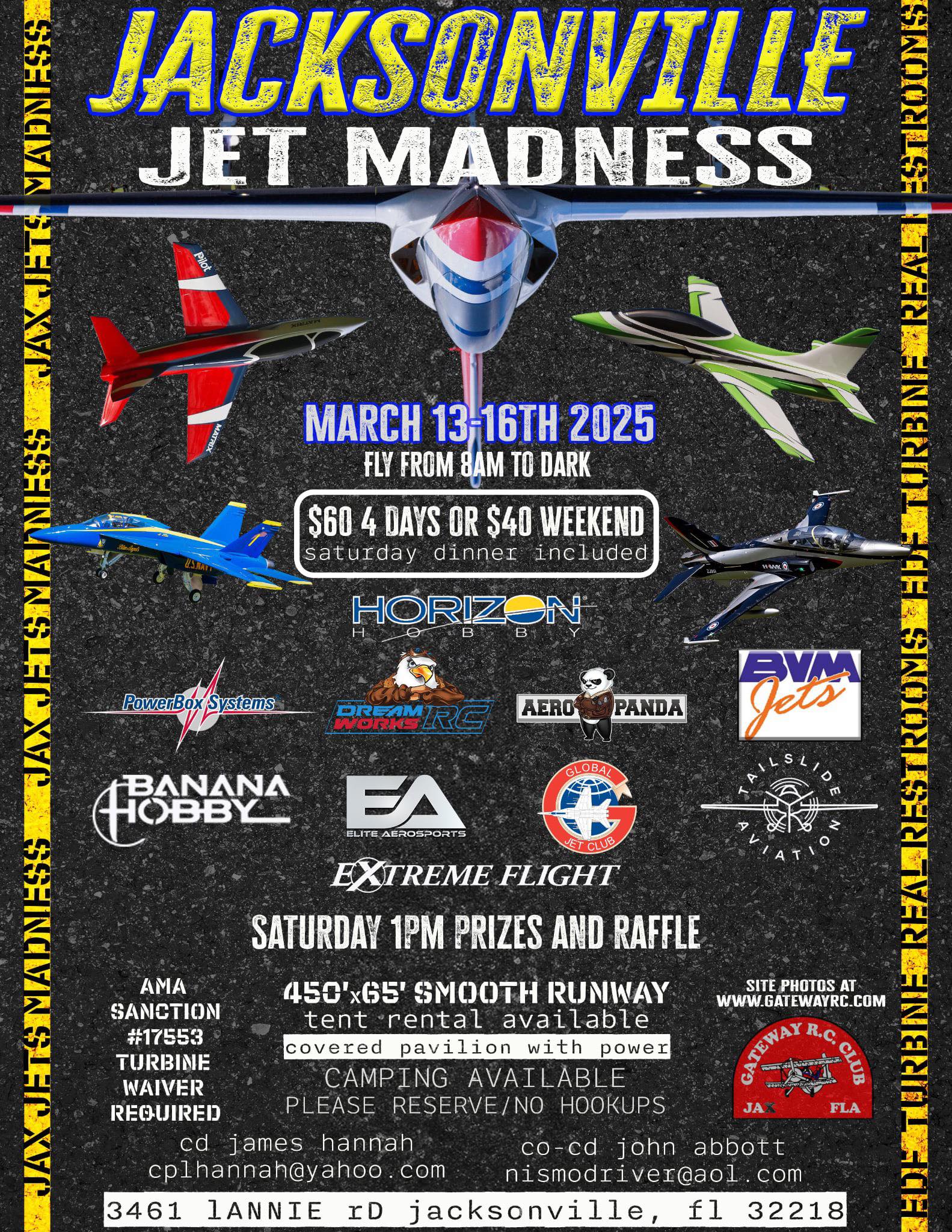 JACKSONVILLE JET MADNESS MARCH 13-16TH 2025