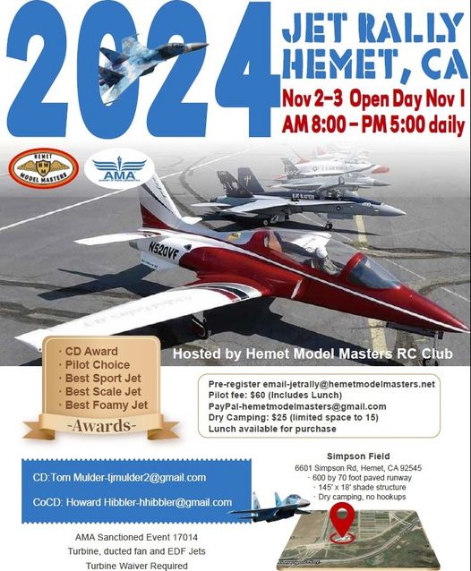 Global Jet Club Hemet Jet Rally 2024 !!!