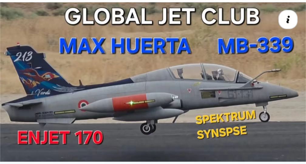 Max Leo Huerta flying his new Global Jet Club Aerojet  Aerojet MB-339 2.3M