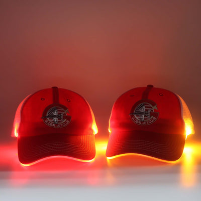 Global Jet Squadron Cap, Hats with LED Rim Light