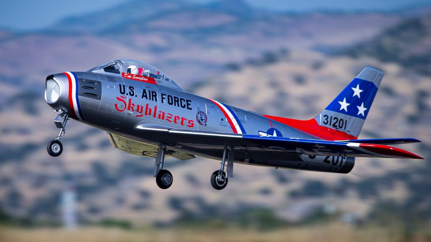 Global Aerojet Super Scale F-86F 3.1M (1/3.75) Turbine Jet