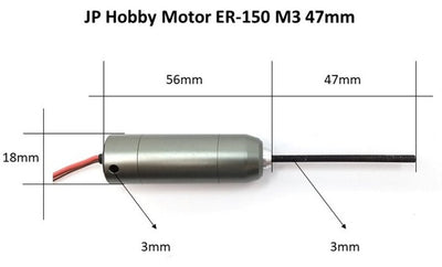 JP Hobby ER-150 Alloy Electric Retract Motor(M3-M4,40mm-47mm),Nose Retract Motor