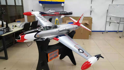 GLOBAL AEROJET T-33 T-Birds Turbine Ready w/ Lights and Cockpit installed