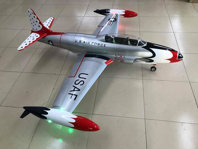 GLOBAL AEROJET T-33 T-Birds Turbine Ready w/ Lights and Cockpit installed