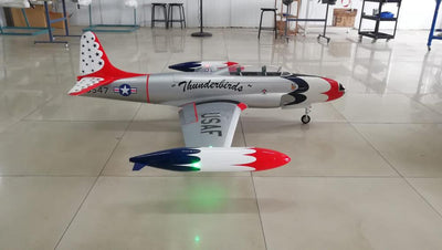 GLOBAL AEROJET T-33 T-Birds Turbine Ready w/ Lights and Cockpit installed