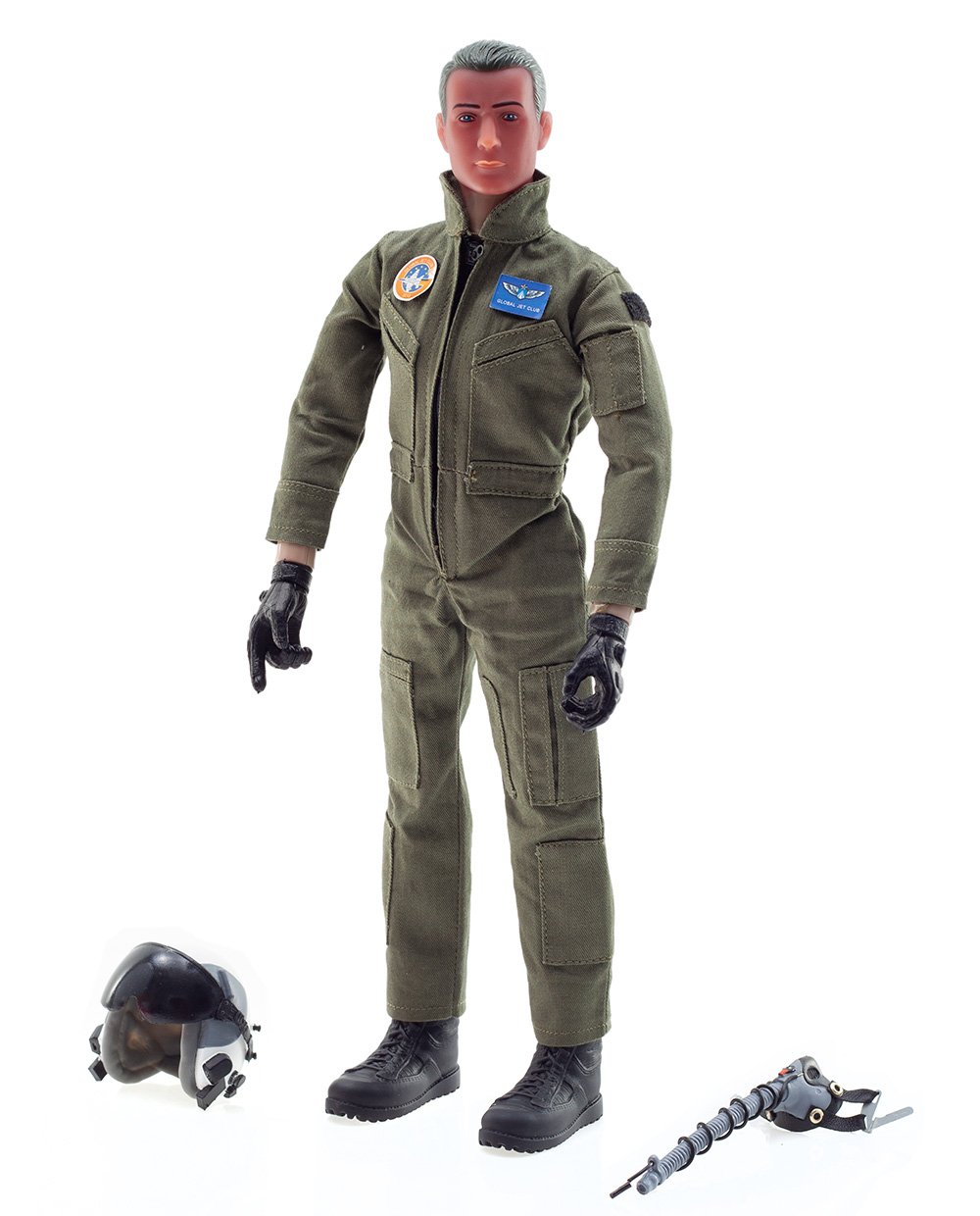 Global Aerojet 1:6 Green Highly Detailed Full Body Jet Pilot