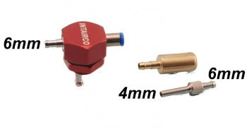 INTAIRCO FUEL DRUM CAP ADAPTOR- WITH CLUNK AND 4MM FUELING PROBE